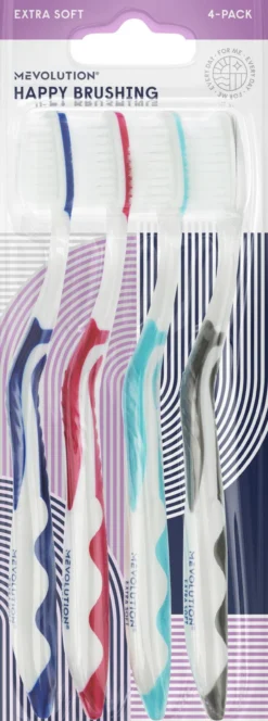 Mevolution Tandborste Extra Soft 4 st - Olika färger