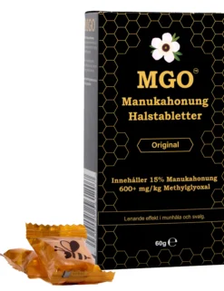 MGO Manukahonung Halstabletter Original 600+ 60g