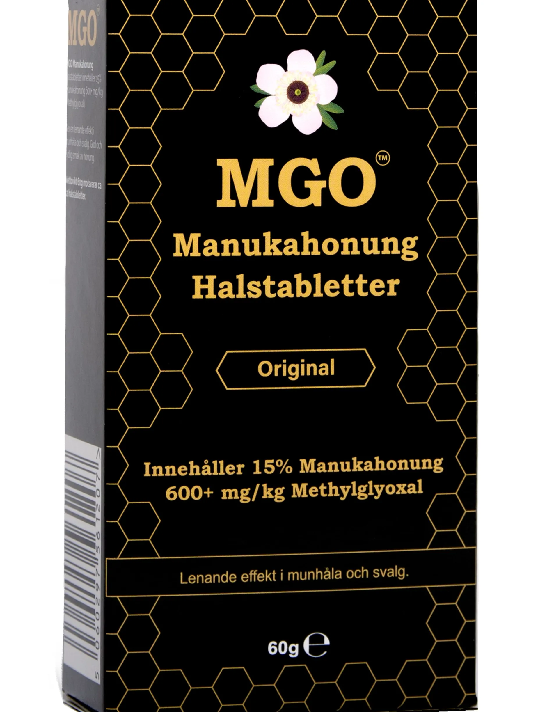 MGO Manukahonung Halstabletter Original 600+ 60g
