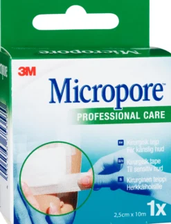 Micropore Kirurgisk tejp 10 m x 2,5 cm refill