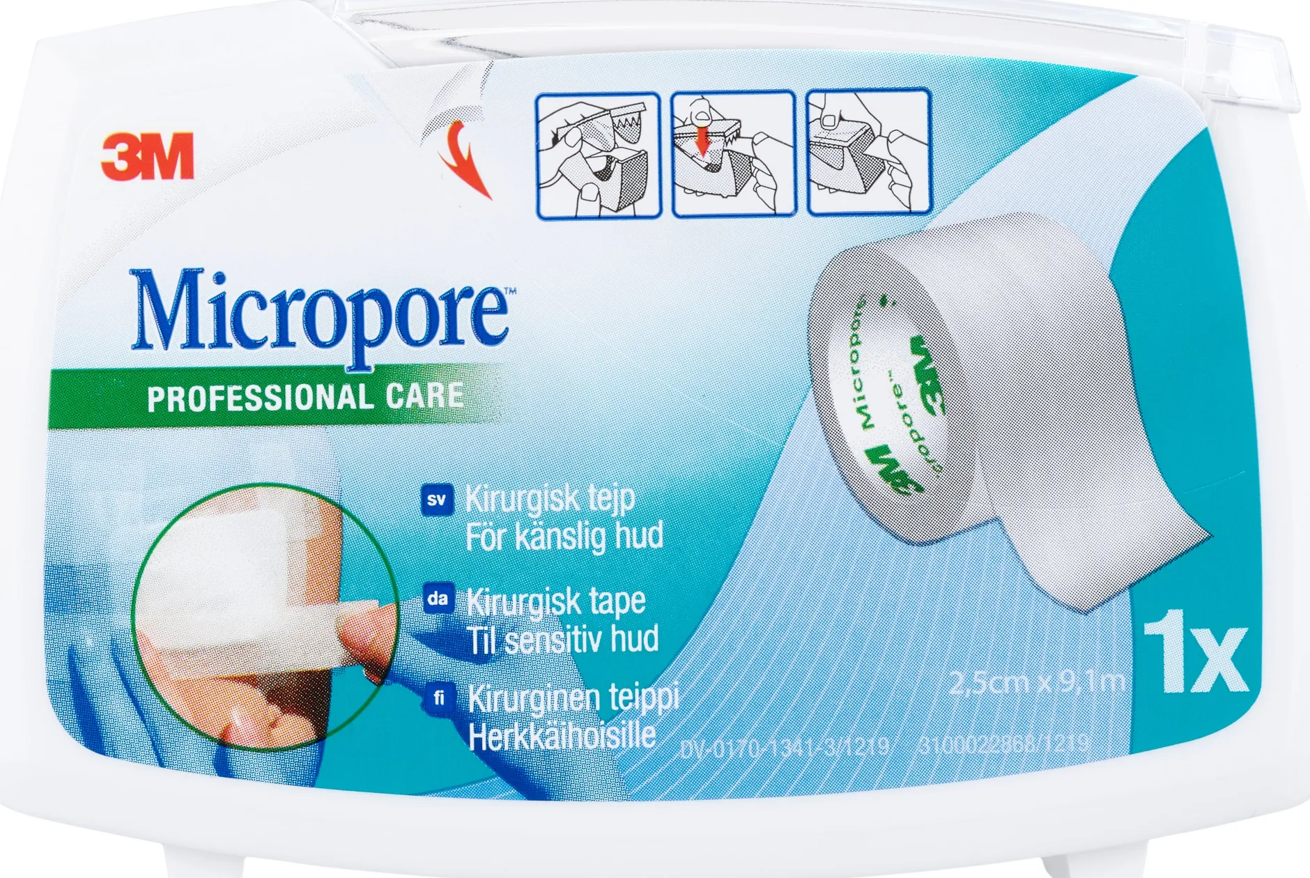 Micropore Kirurgisk Tejp Vit 9,14 x 2,5 cm