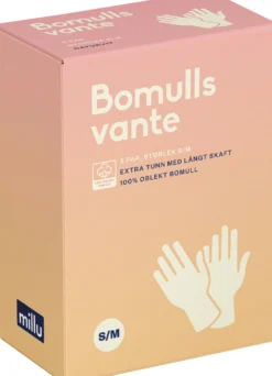 Millu Bomullsvante Extra Tunn 30 cm S/M 5 par