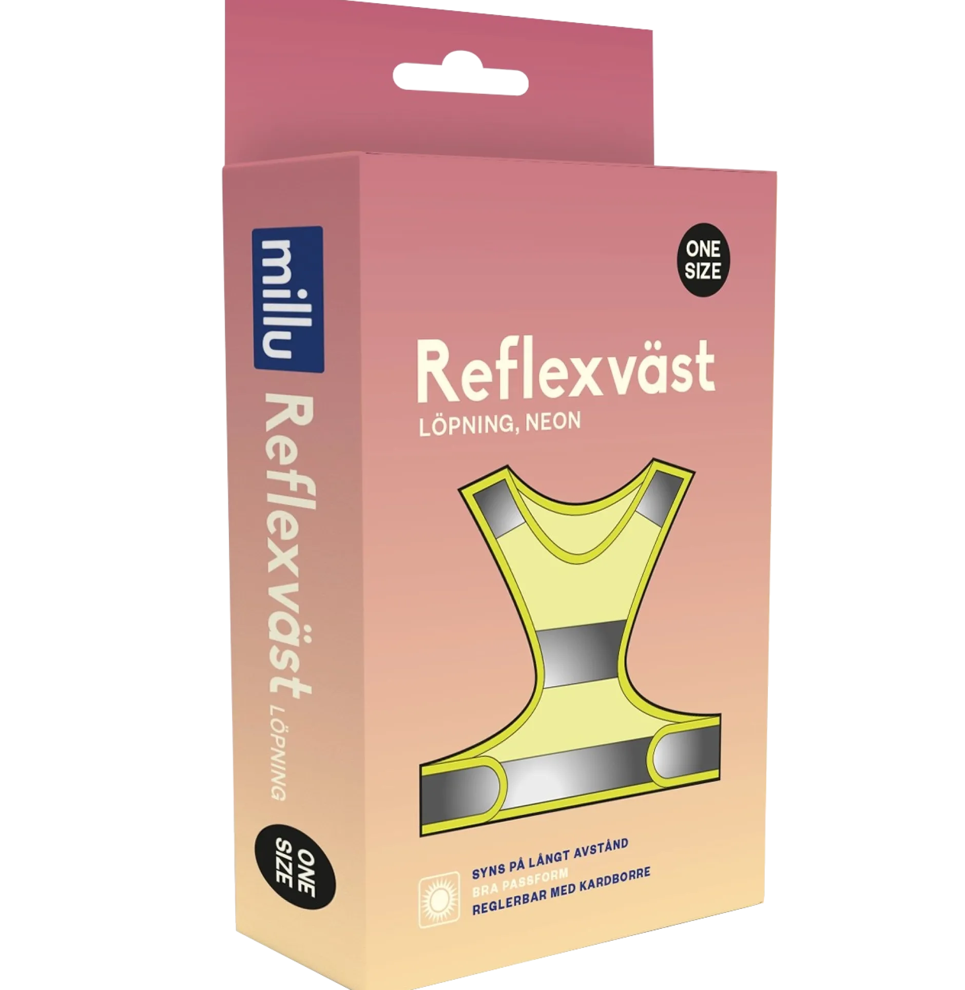 Millu Reflexväst Löpning Neon One-size