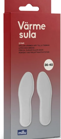 Millu Värmesula 36-40 2 par