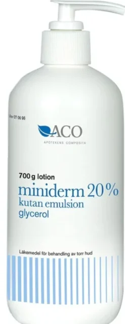 Miniderm Kutan Emulsion 20% glycerol Torr Hud 700g