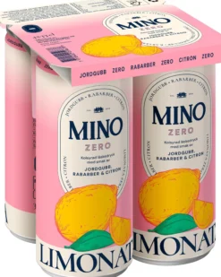 Mino Jordgubb Rabarber 4-pack