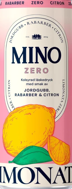 Mino Jordgubb Rabarber Zero