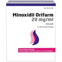 Minoxidil Orifarm 20 mg/ml Kutan Lösning 3 x 60 ml