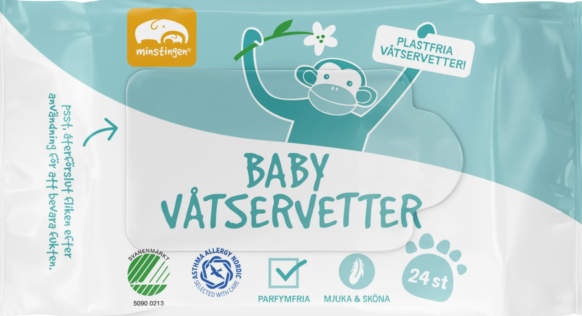Minstingen Babyvåtservetter 24 st