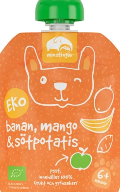 Minstingen Klämpåse banan/mango/sötpotatis 90 g