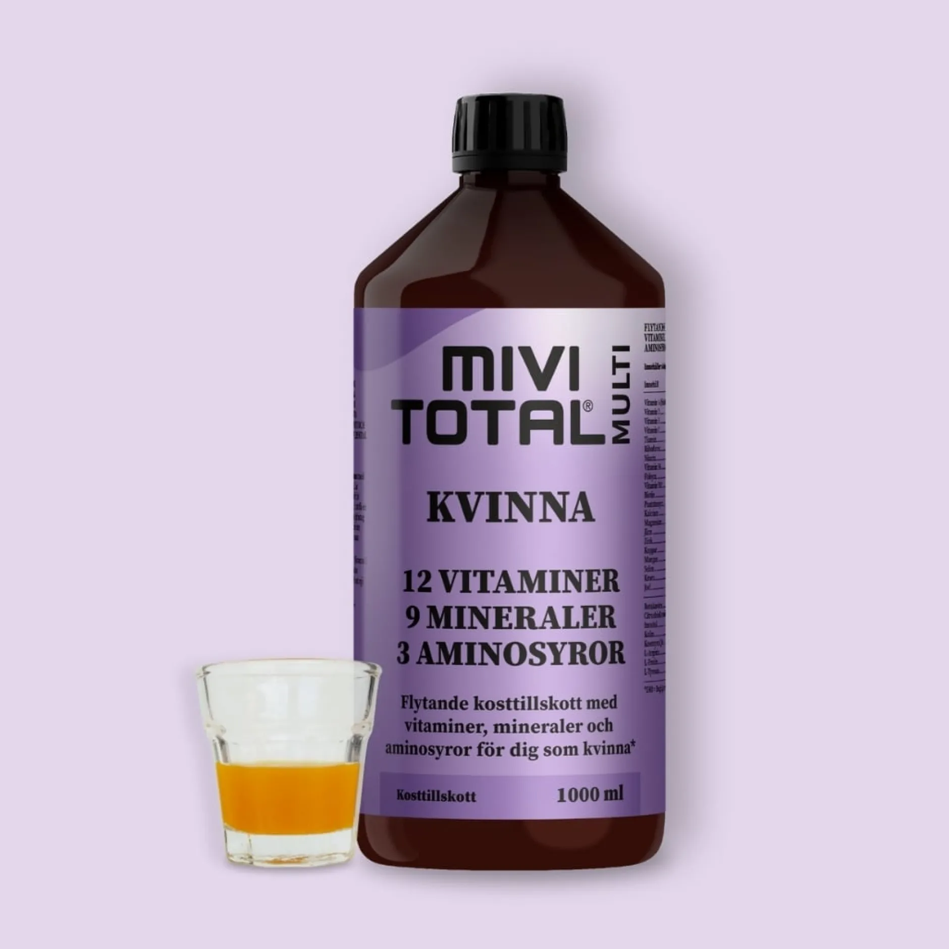 Mivitotal Kvinna Multivitaminer & Mineraler 1000 ml