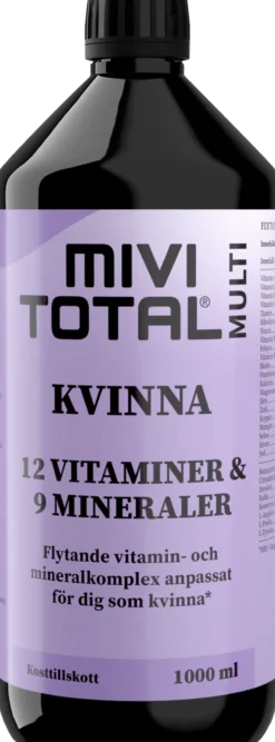 Mivitotal Kvinna Multivitaminer & Mineraler 1000 ml