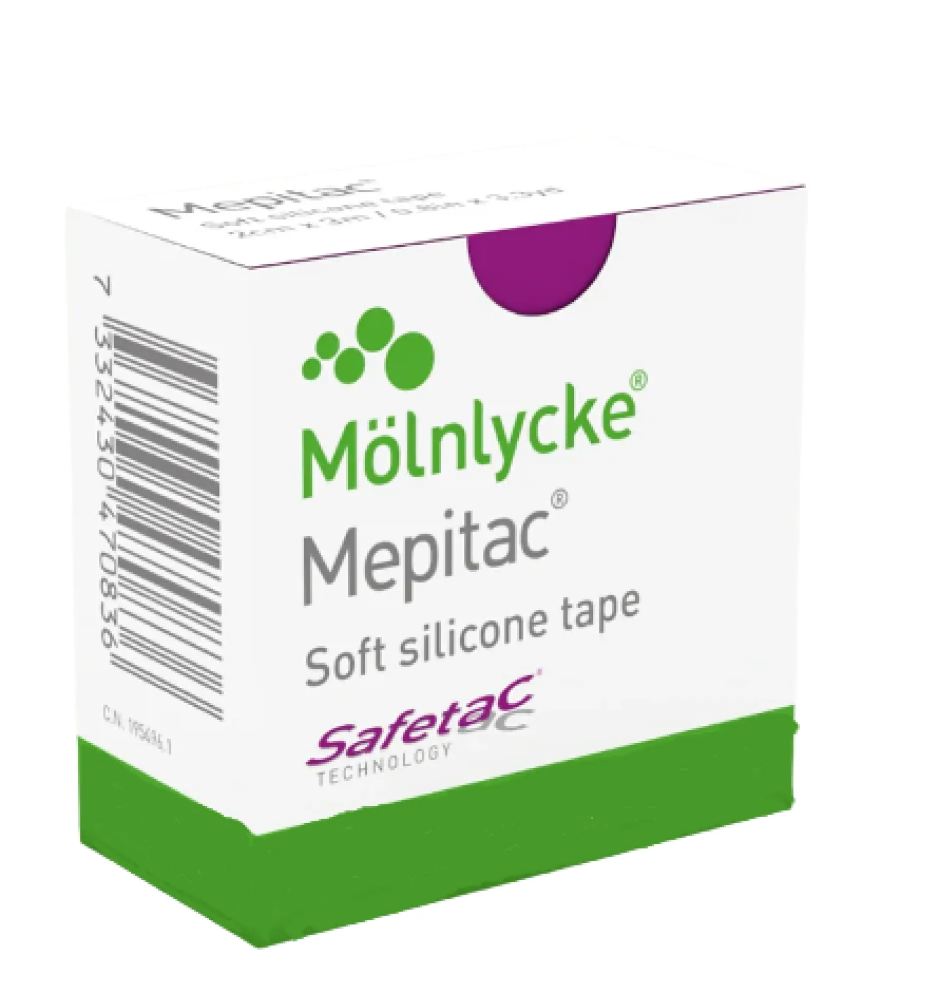 Mölnlycke Health Care Mepitac Soft Silicone Fixeringstejp 4 cm x 1,5 m