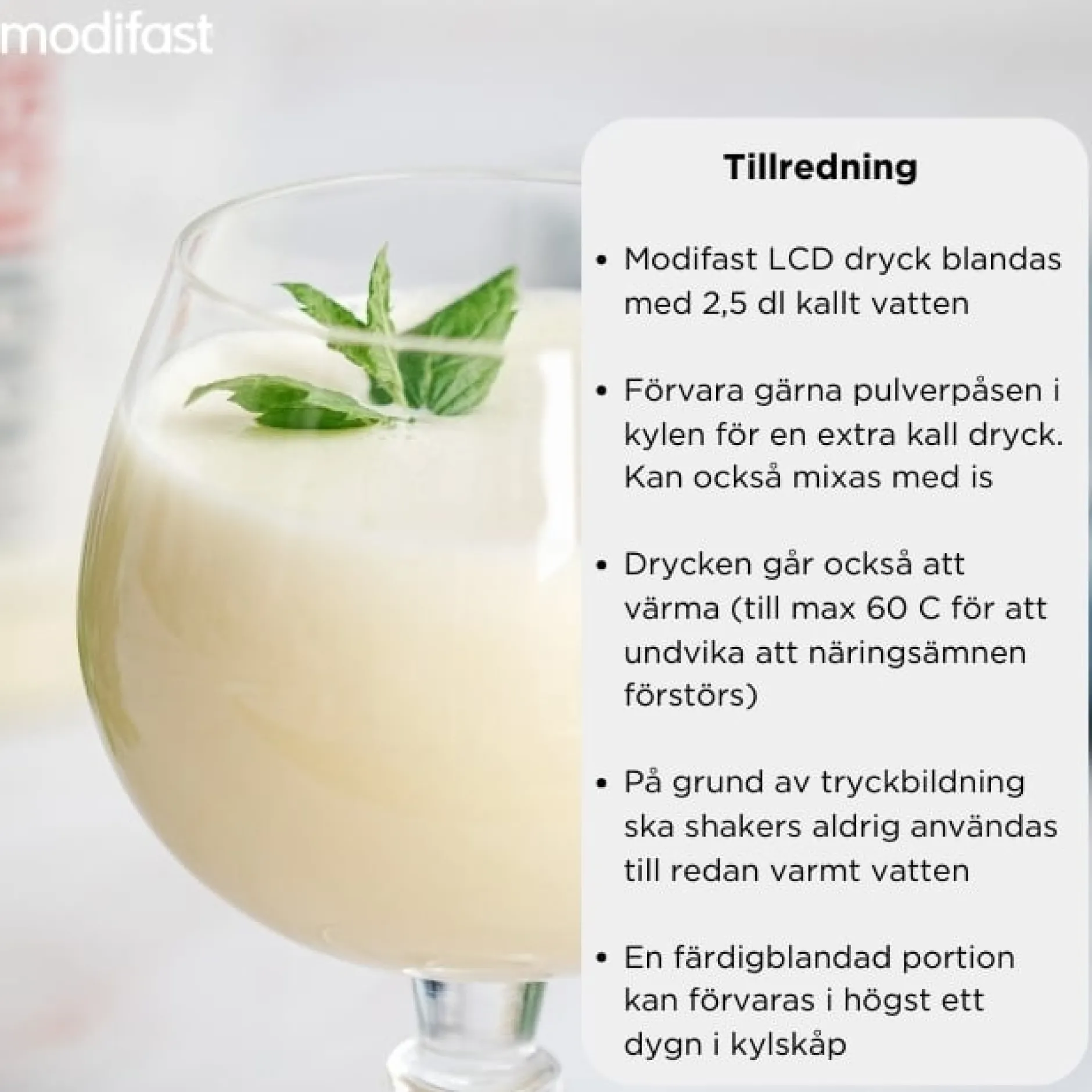 Modifast LCD Vanilla Flavoured Drink 8 x 55 g