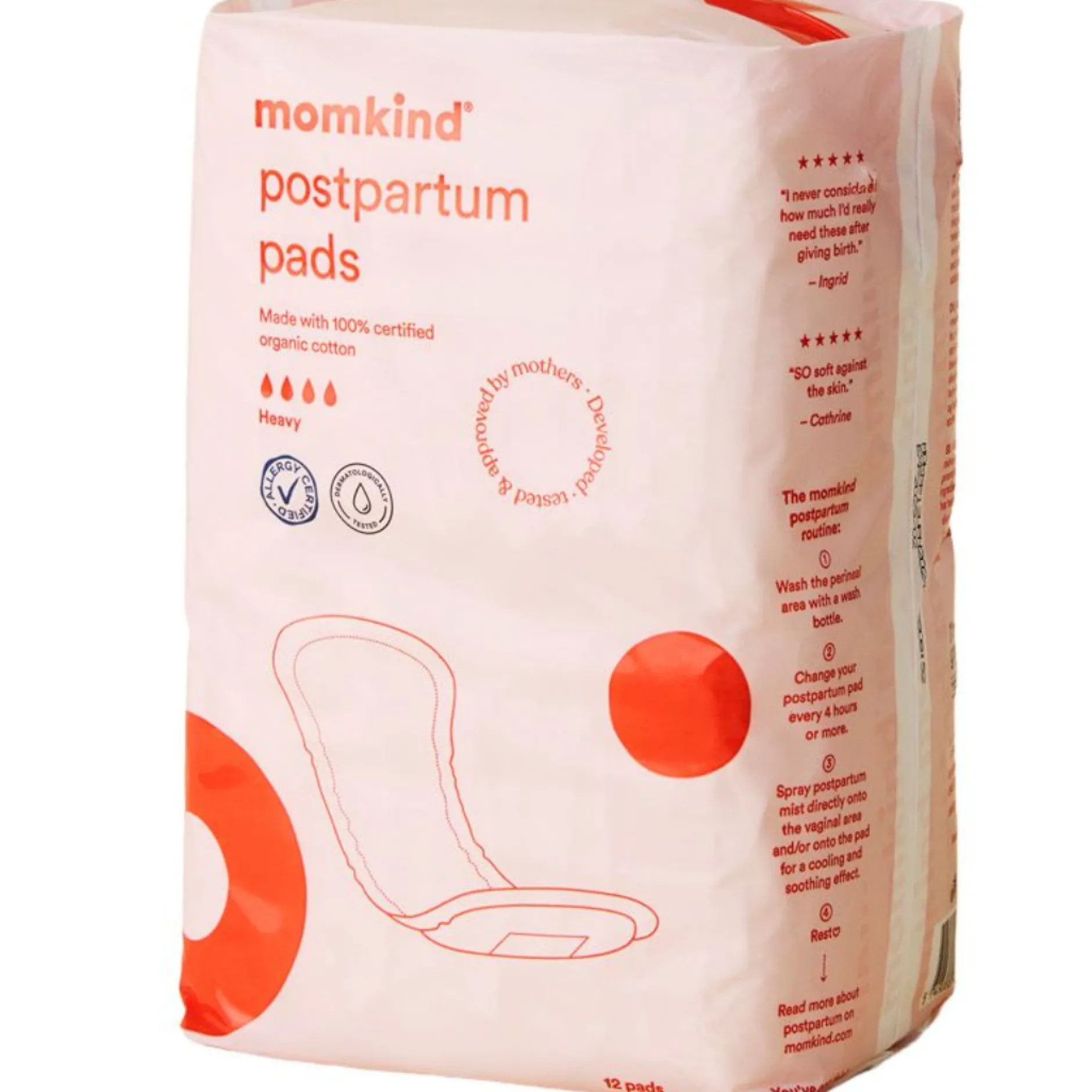 momkind Ekologiska Förlossningsbindor 12-pack