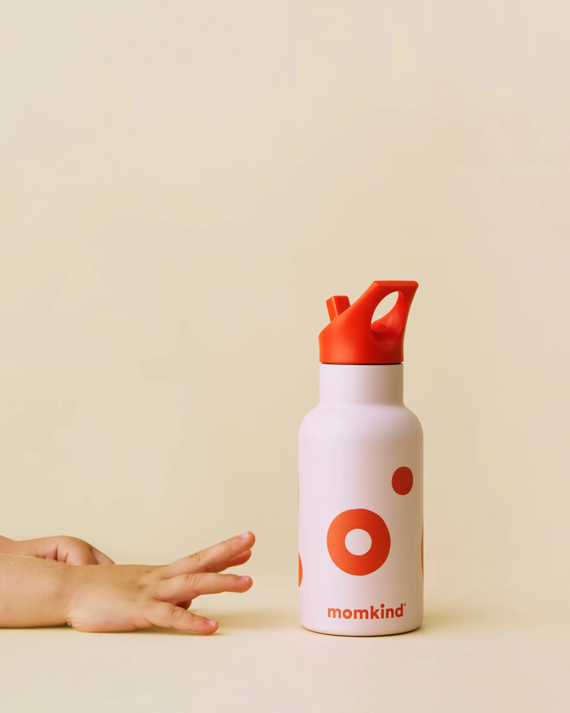 momkind Liten Termosflaska Med Sugrör 350 ml