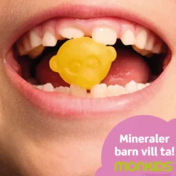 Monkids Mineral Magnesium Barn Ananas 60 gummies