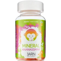 Monkids Mineral Magnesium Barn Ananas 60 gummies