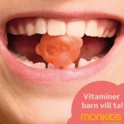 Monkids Multivitamin Jordgubb Barn 60 tuggtabletter