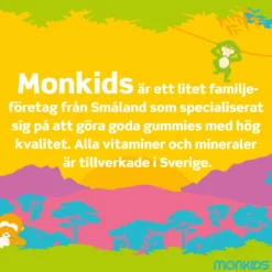 Monkids Multivitamin Jordgubb Barn 60 tuggtabletter