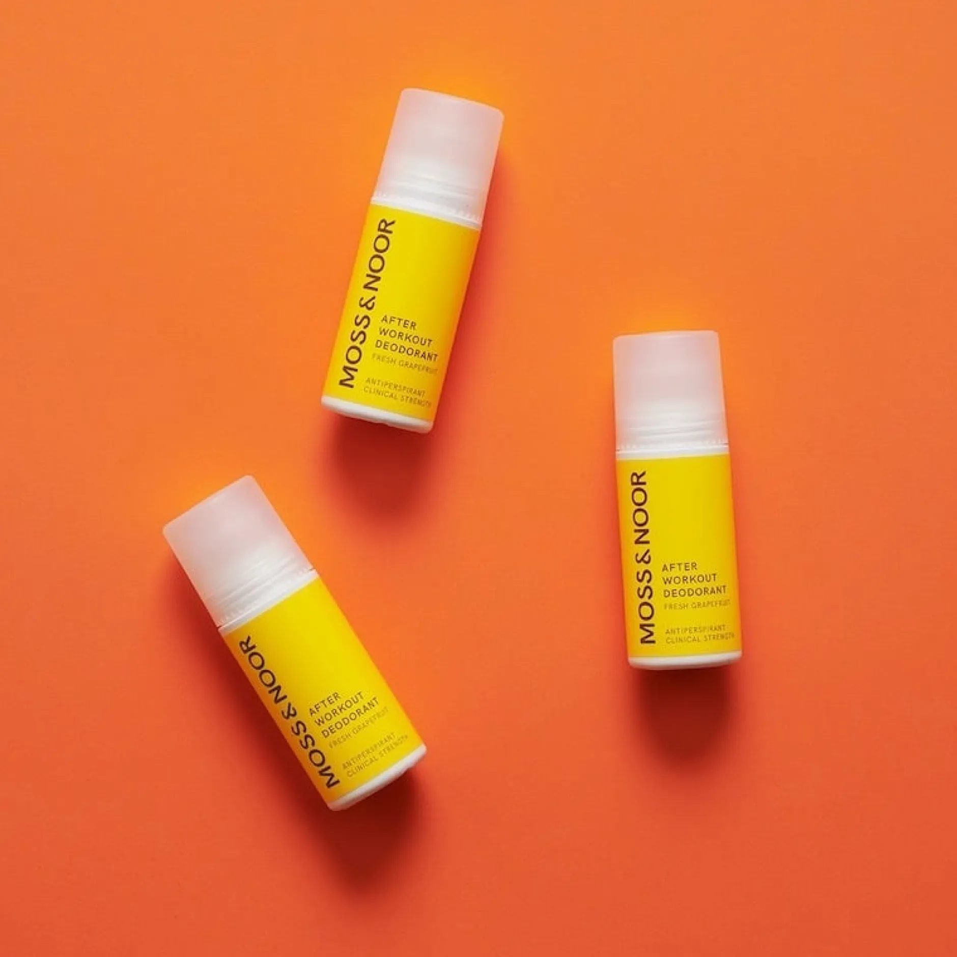 Moss & Noor After Workout Deodorant Fresh Grapefruit 3-pack