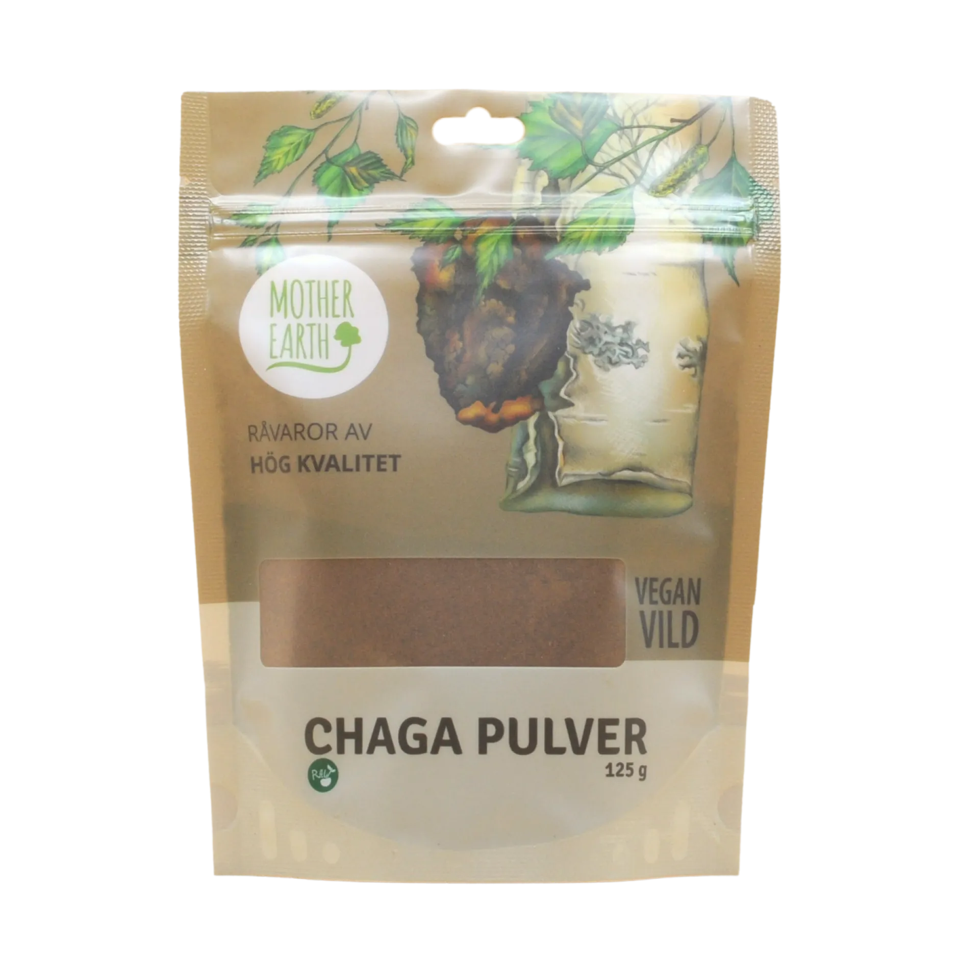Mother Earth Chagapulver RAW 125g