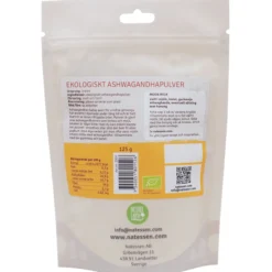 Mother Earth Ekologiskt Ashwagandhapulver 125g