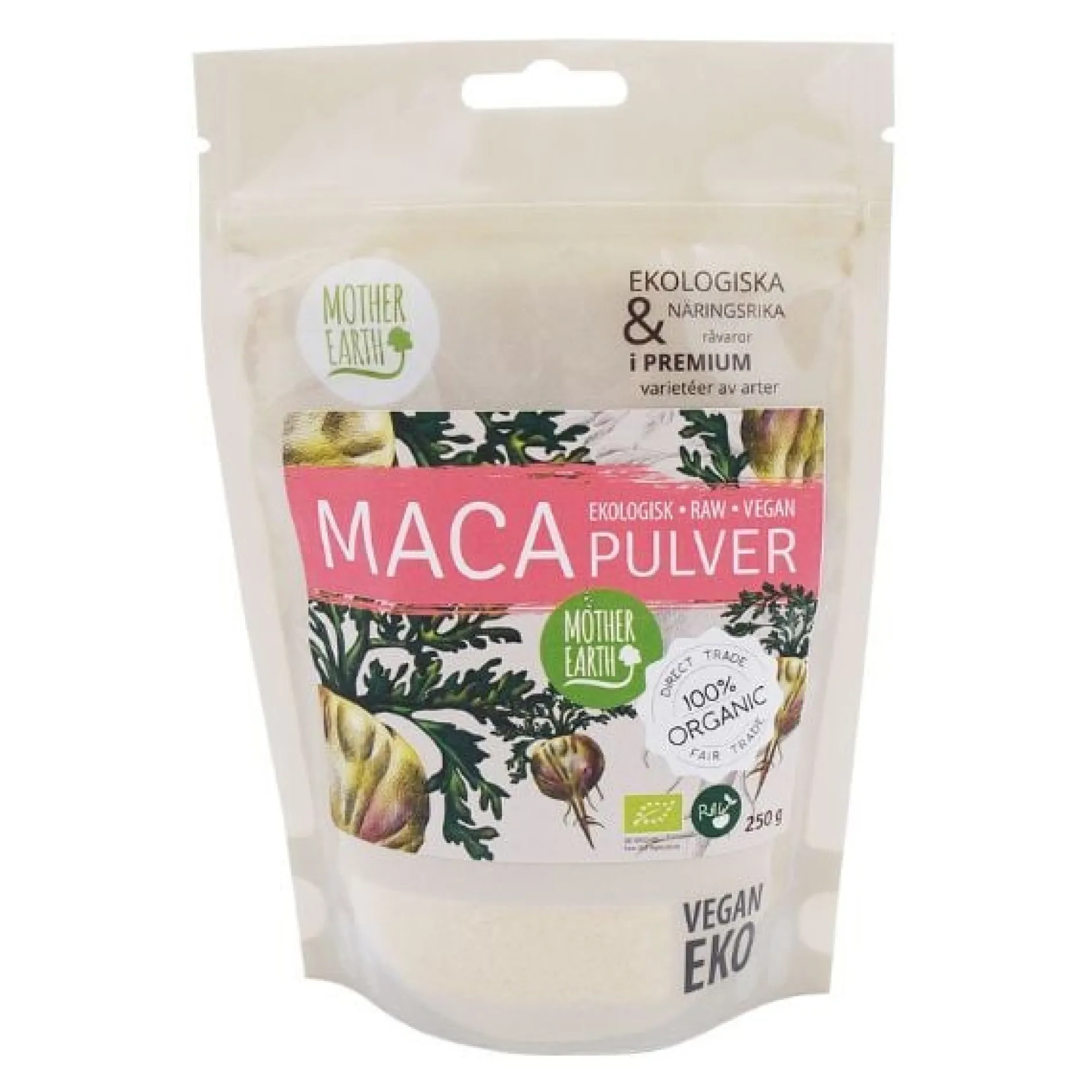 Mother Earth Macapulver Premium RAW & EKO 250g
