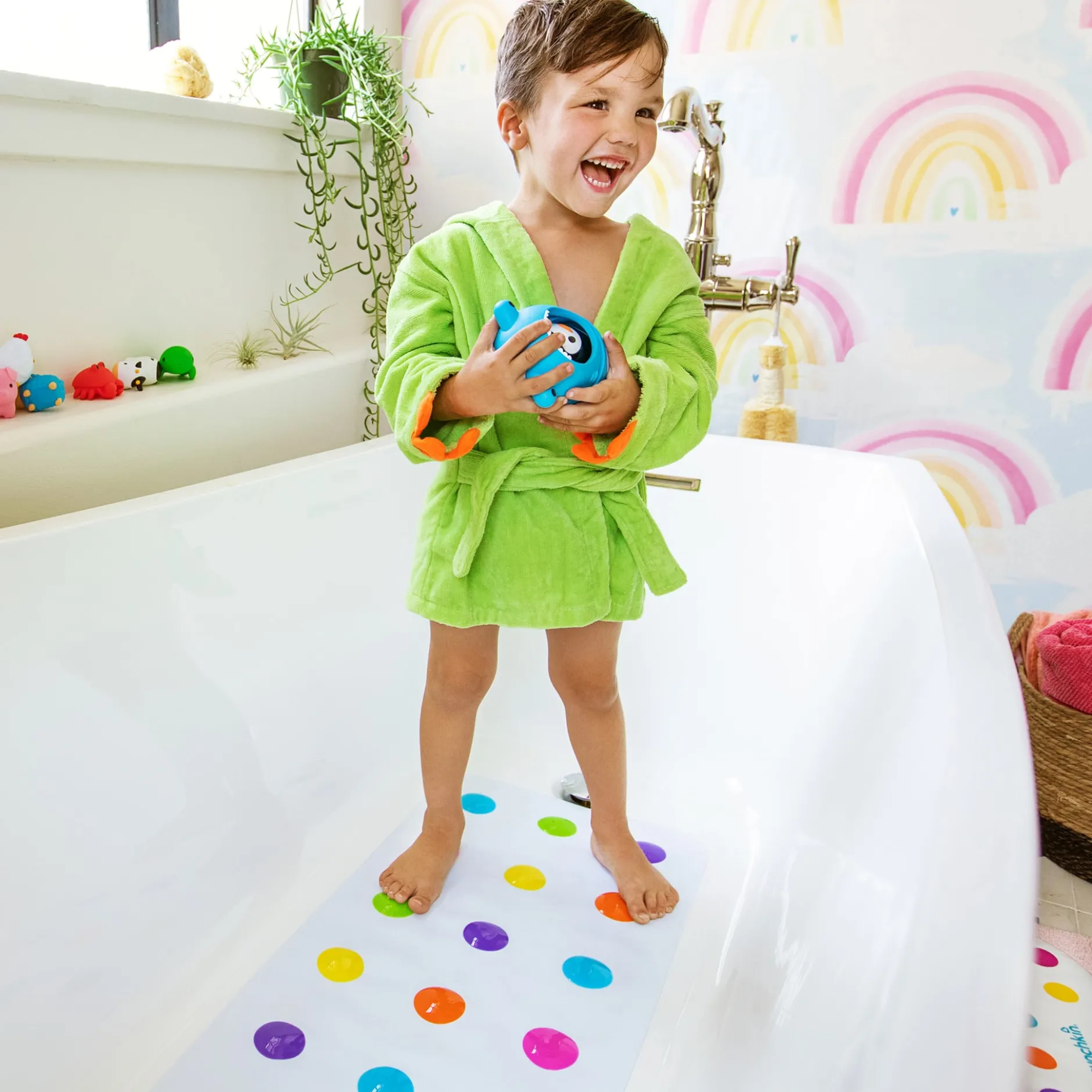 munchkin Dandy Dot Bath Mat 1 st