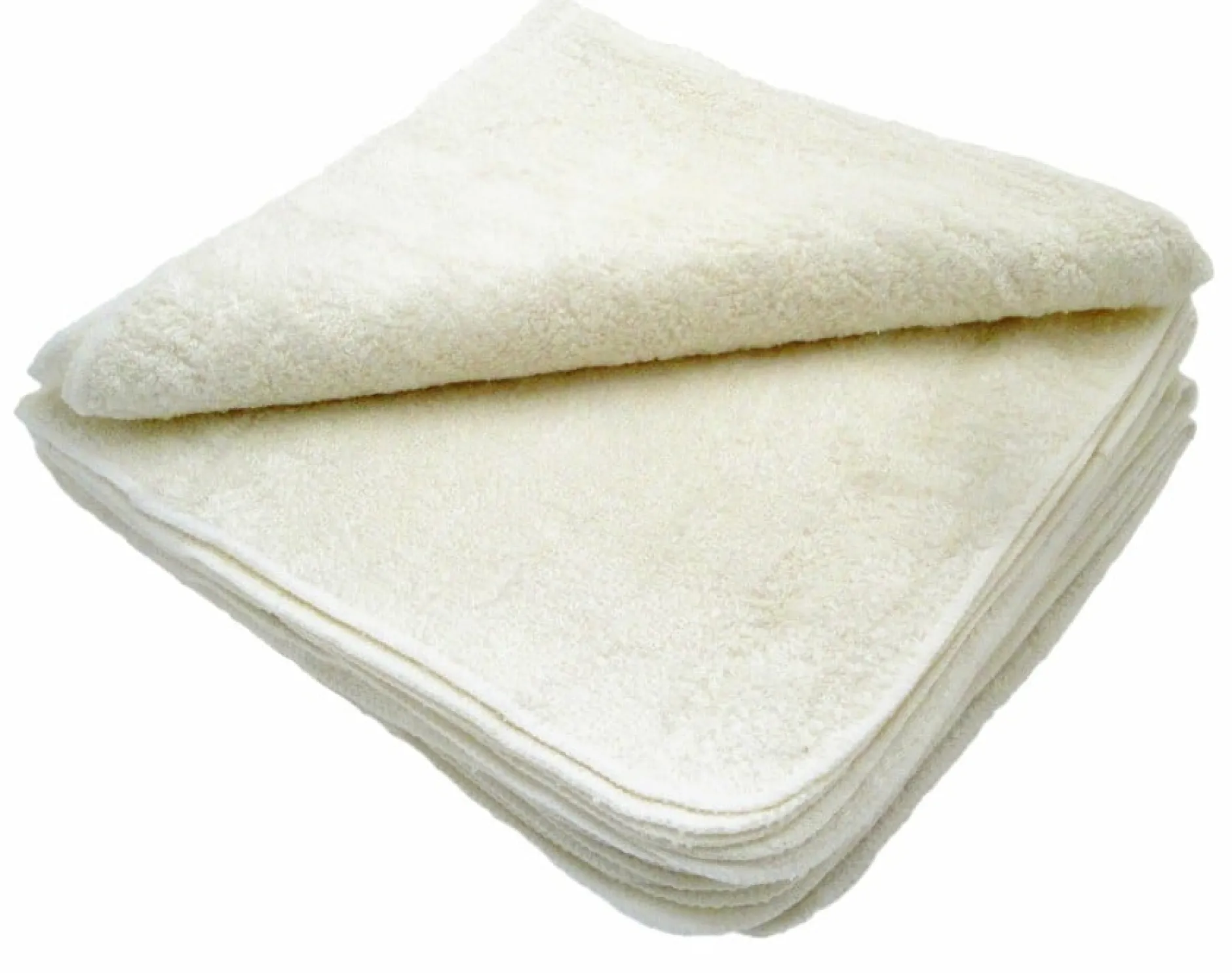 MuslinZ Bamboo Cotton Terry Wipes White 12 st