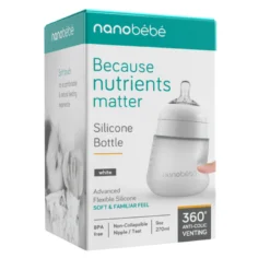 Nanobébé Flexy silikonflaska Anti-kolik Vit 270ml