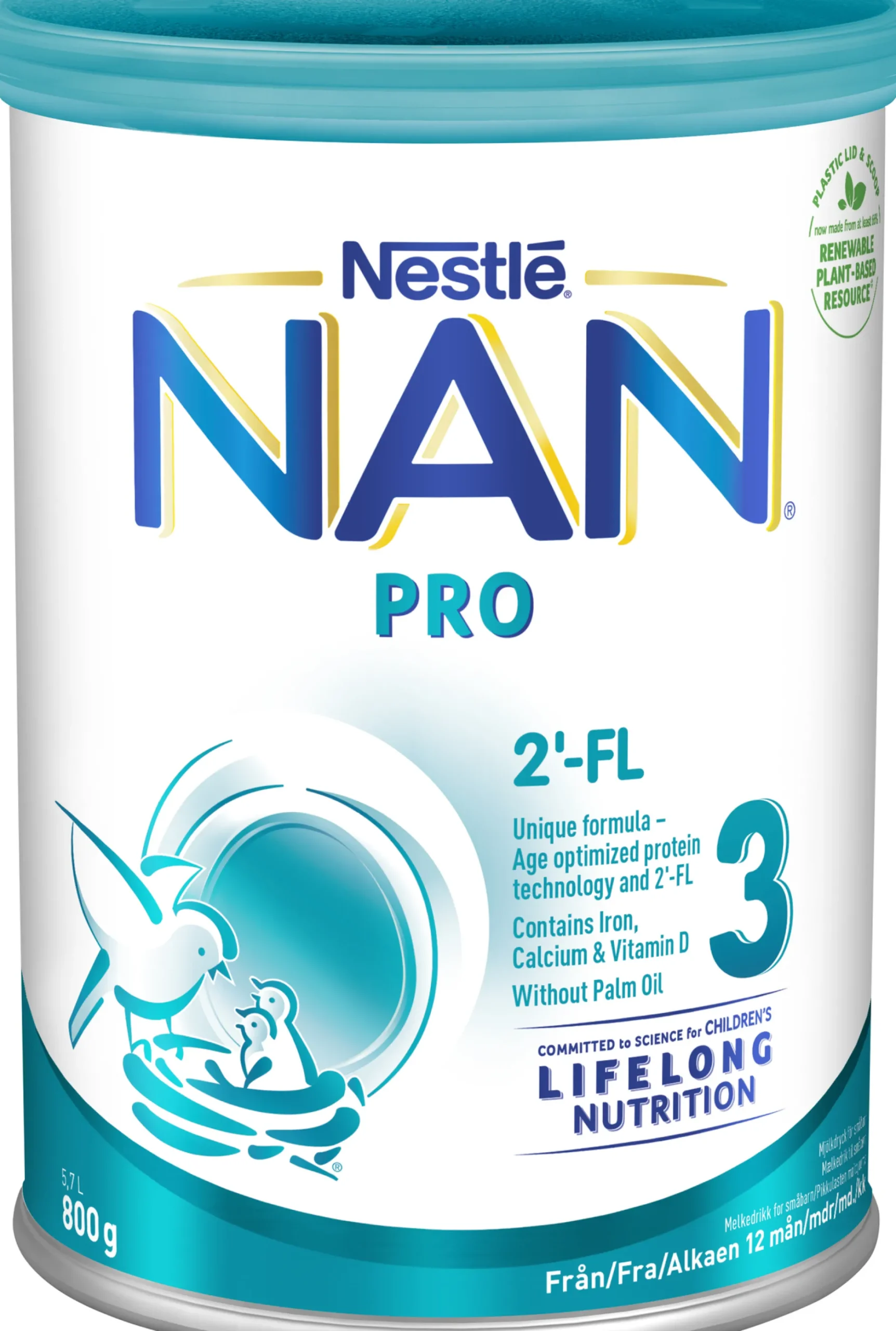 NAN PRO 3 Mjölkdryck Pulver 800g