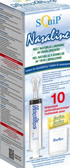 Nasaline Nässköljare 10 Saltpåsar