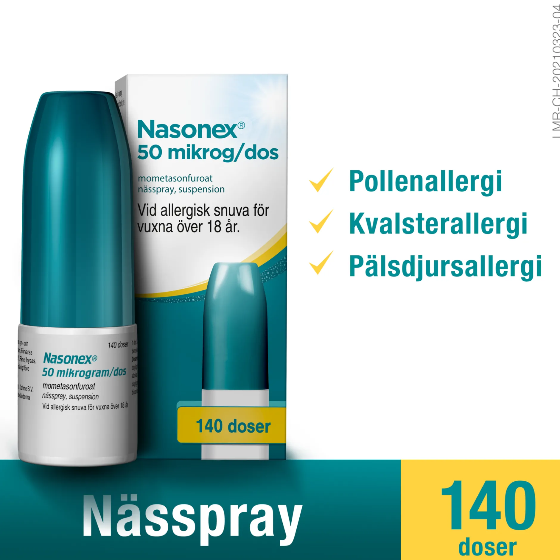 Nasonex Nässpray Suspension 50 µg/dos 140 doser