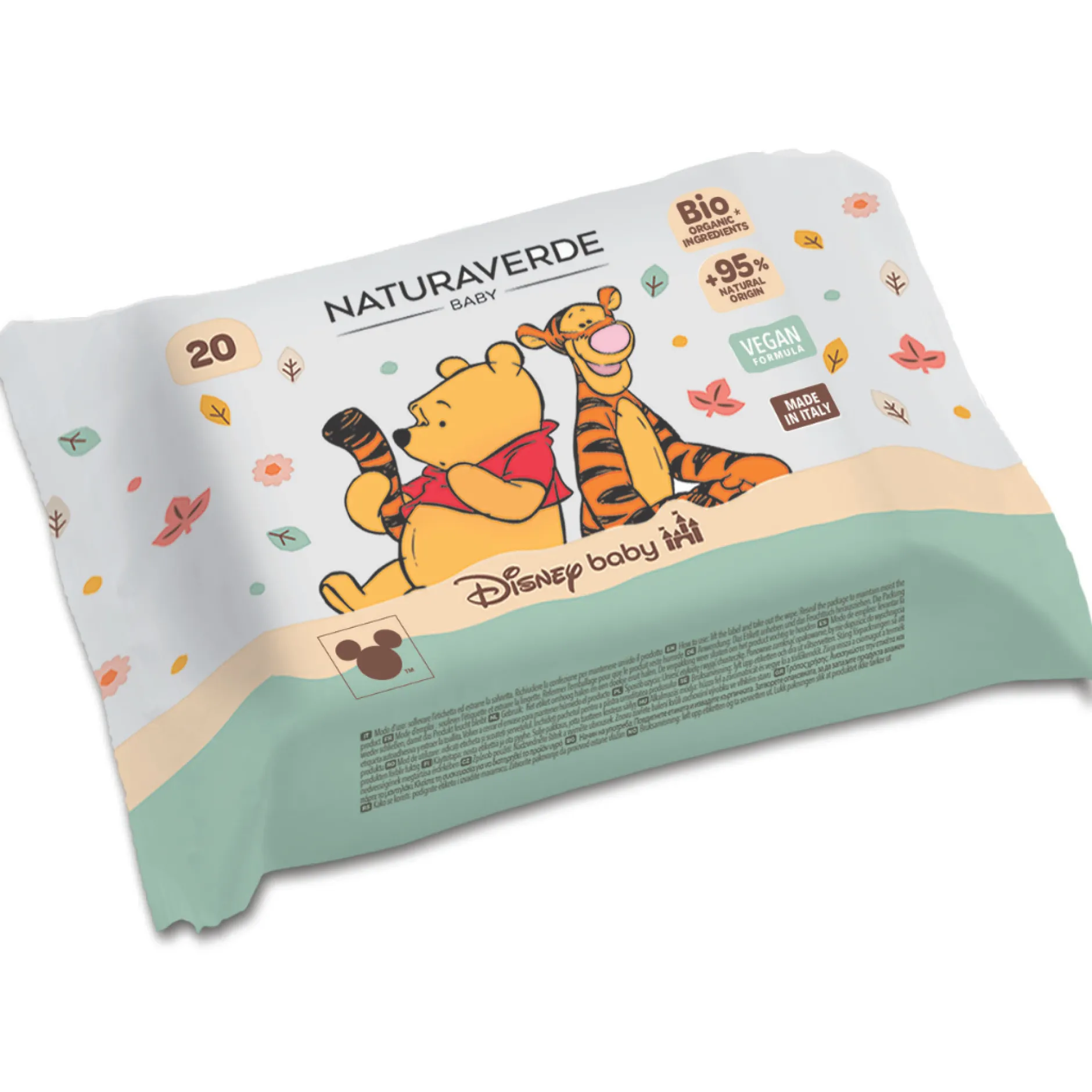 Naturaverde Winnie The Pooh Baby Delicate Wet Wipes 20 st
