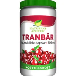 NATURENS APOTEK Tranbär 500 mg Vegetabiliska kapslar 90 st