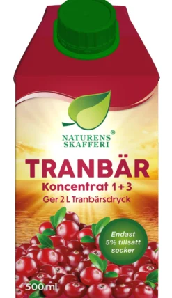 Naturens Skafferi Tranbär Koncentrat 1+3 500 ml