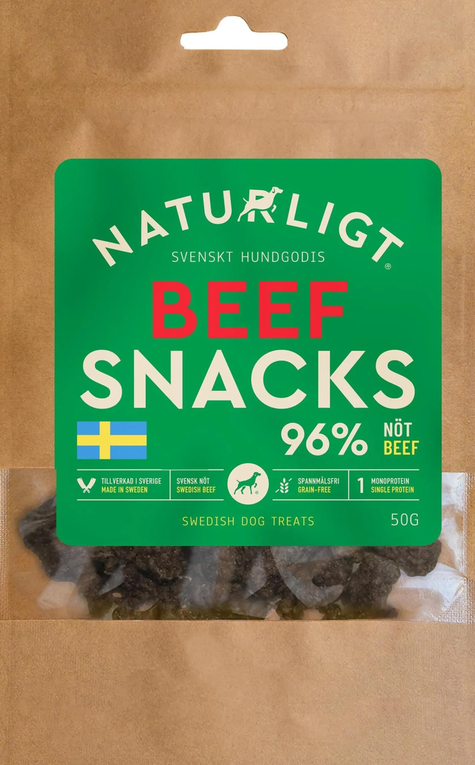 Naturligt Beef Snacks 50 g