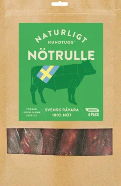 Naturligt Hundtugg Nötrulle 4 st
