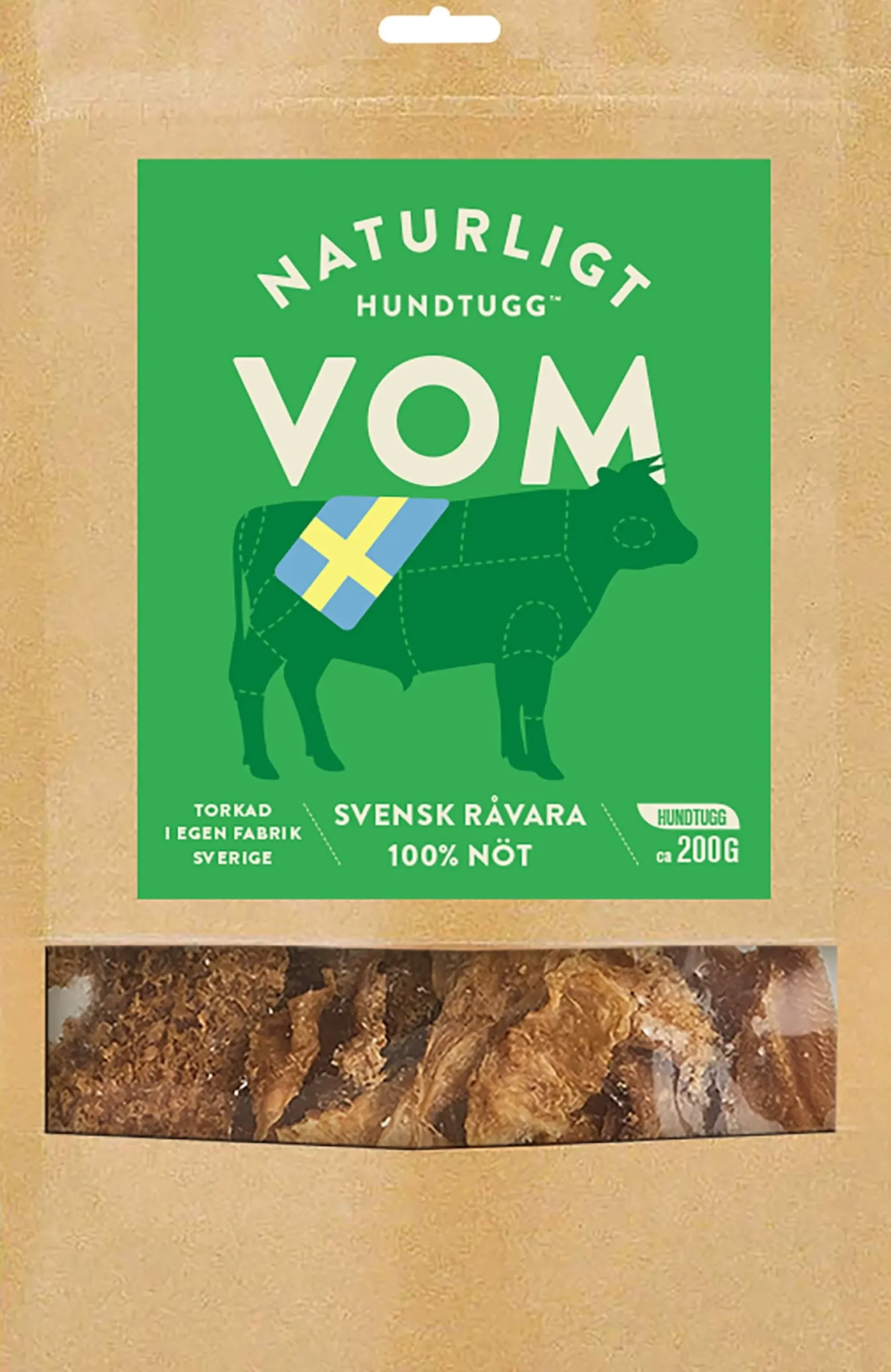 Naturligt Hundtugg Nötvom 200g