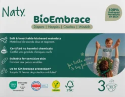 Naty Blöjor BioEmbrace strlk 3, 30 st