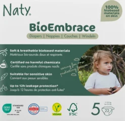 Naty Blöjor BioEmbrace strlk 5, 22 st
