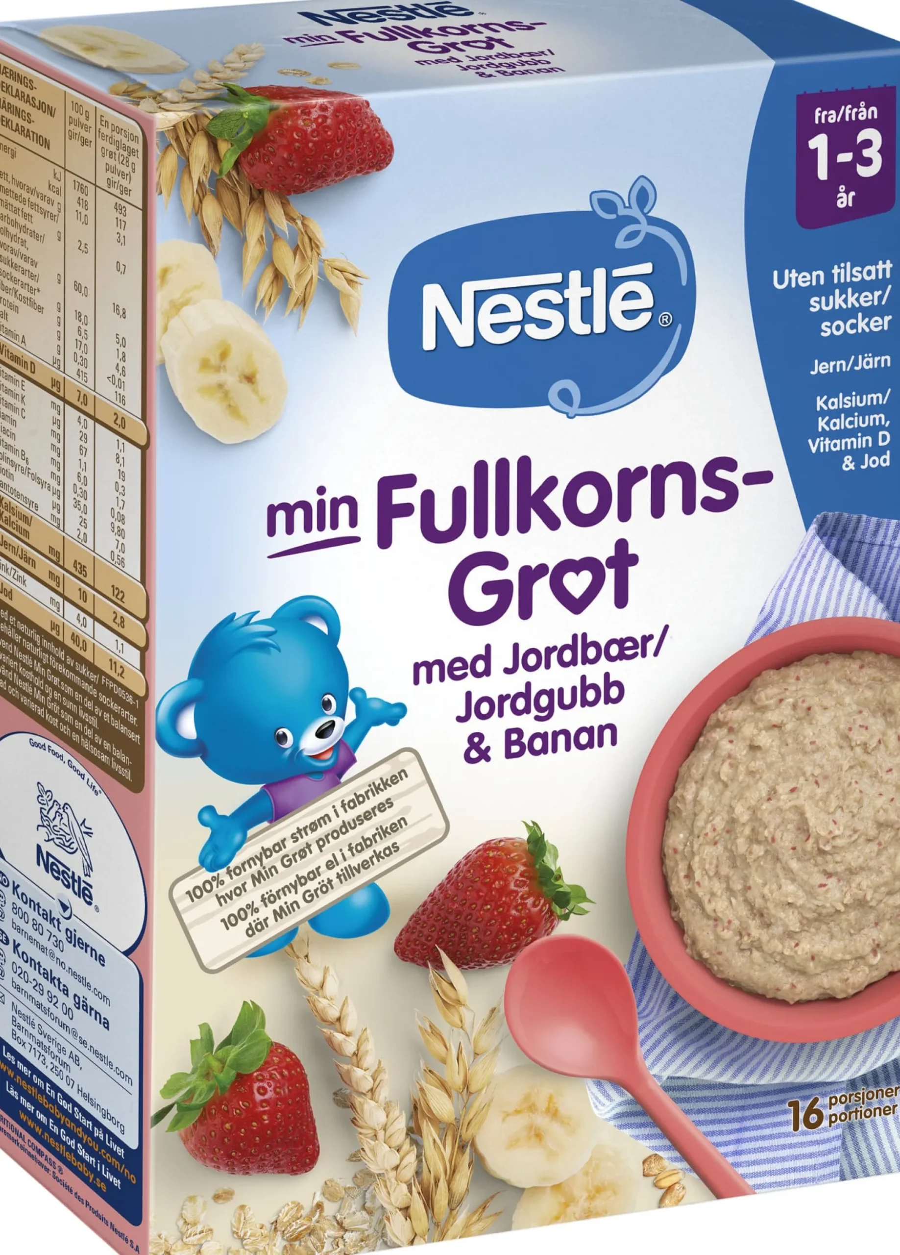 Nestlé Min Fullkornsgröt 1-3 år450g