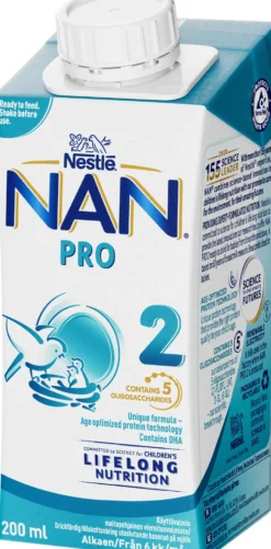 Nestlé NAN 2 PRO +6 Månader 200 ml