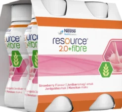 Nestlé Resource 2.0+Fibre Jordgubb 4 x 200 ml