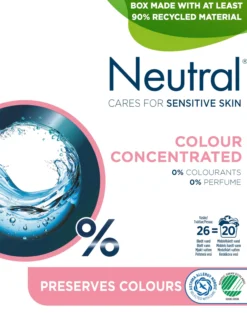 Neutral Colour Tvättmedel Parfymfri 1040 g 26 tvättar