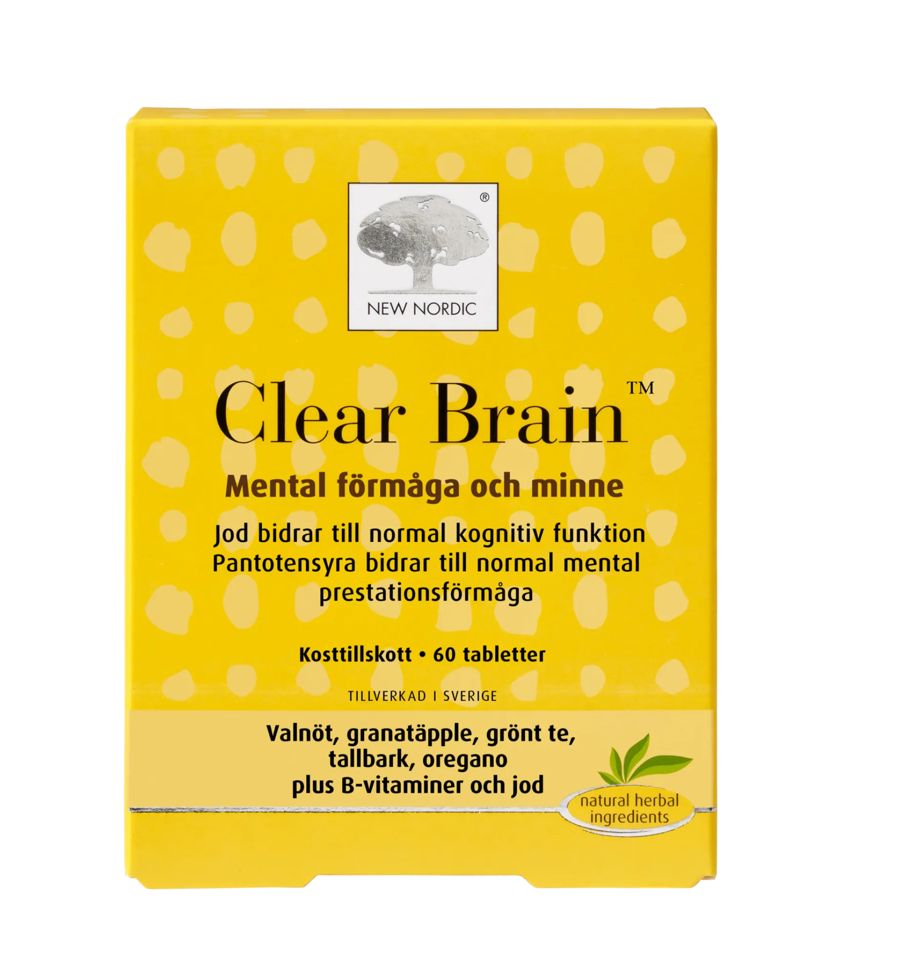 New Nordic Clear Brain 60 tabletter