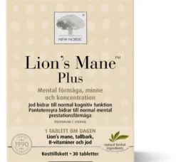 New Nordic Lion's Mane Plus 30 tabletter
