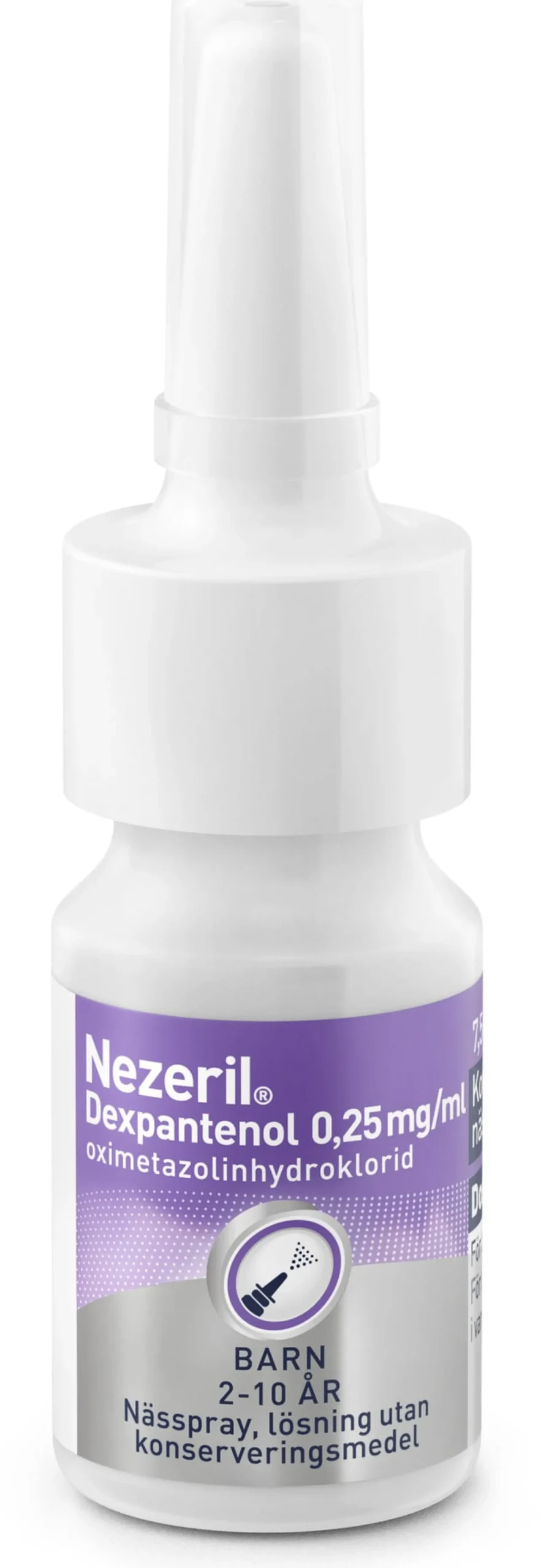 Nezeril Dexpantenol 0,25mg/ml Nässpray 7,5 ml (utan konserveringsmedel)