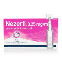 Nezeril 0,25 mg/ml näsdroppar 20 st (utan konserveringsmedel)